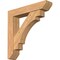 Ekena Millwork Merced Slat Smooth Bracket w/ Offset Brace, Western Red Cedar, 7 1/2"W x 38"D x 38"H BKT0806X38X38MRC06SWR - alternate 1